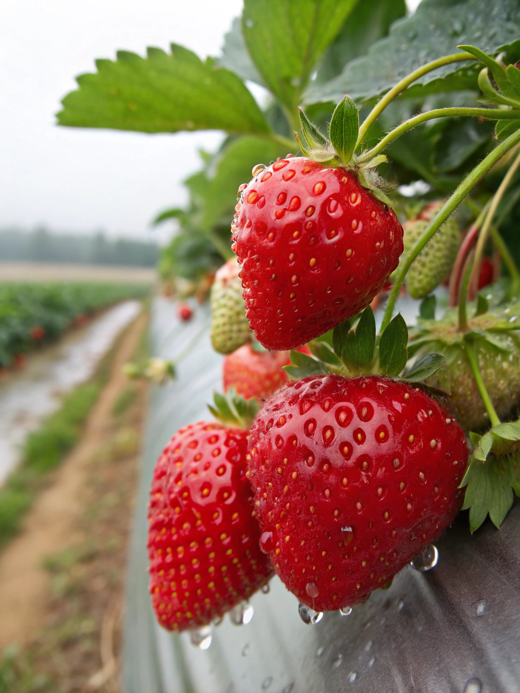 Fresh seasonal strawberries